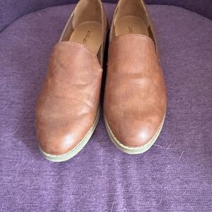 Indigo Brown Leather Loafers